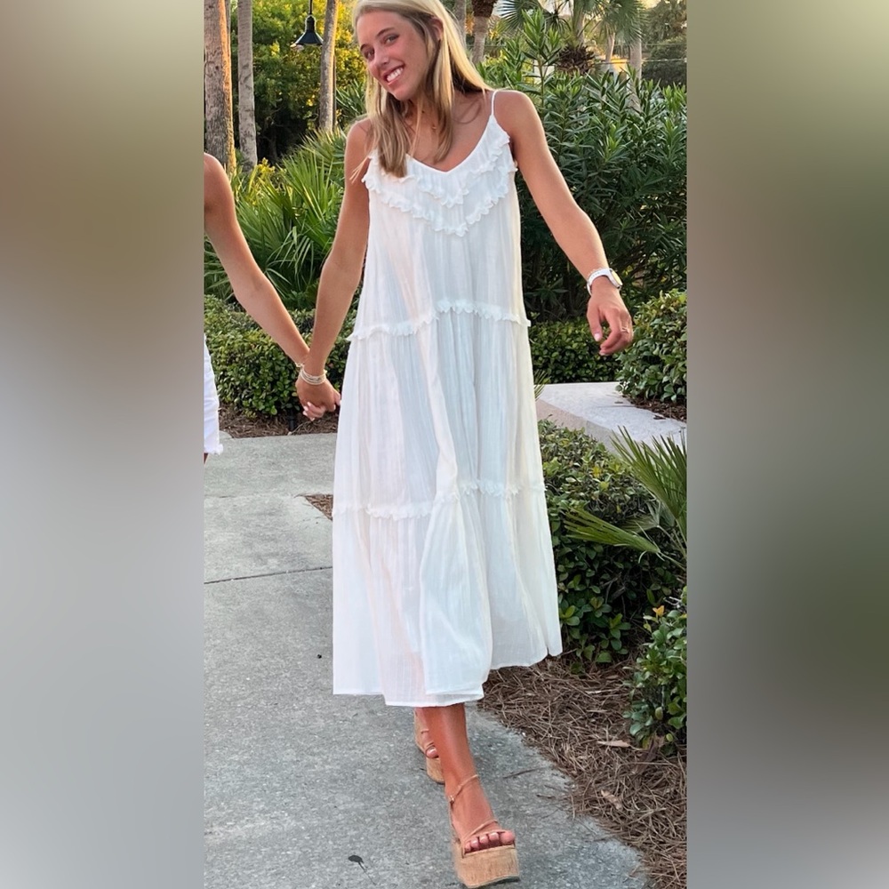 Zara White Maxi Dress - Picture 2 of 5